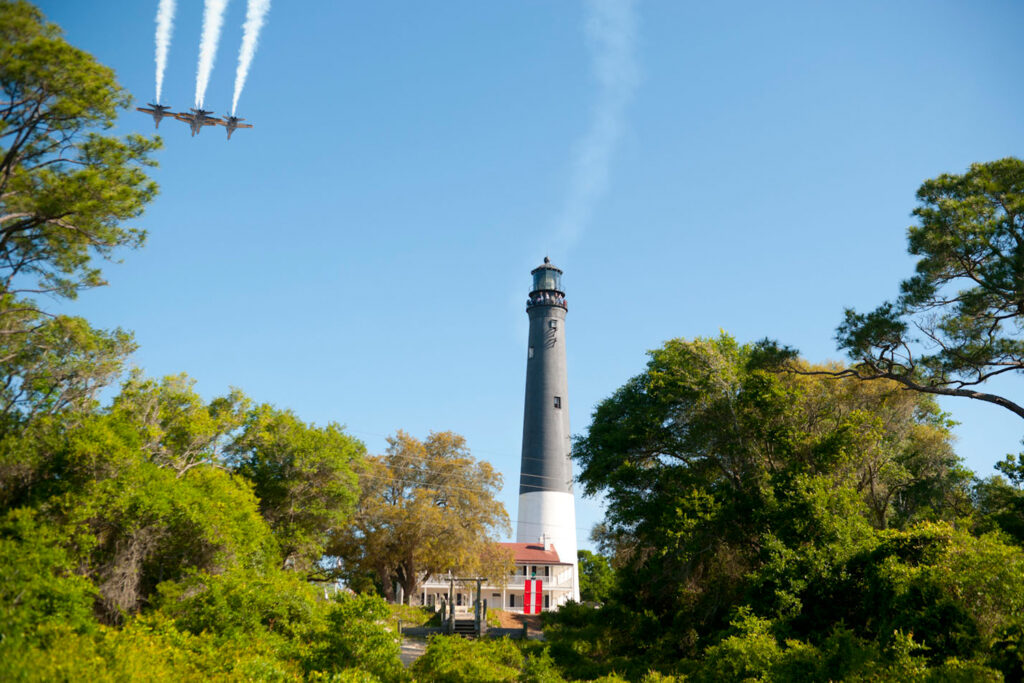 Blue Angels lighthouse view