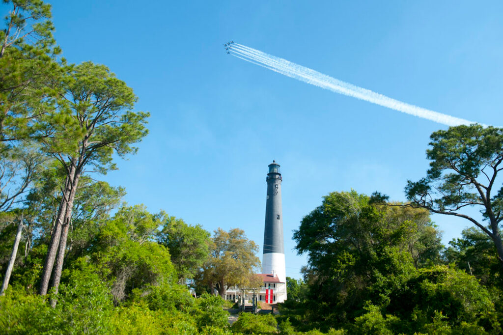 Blue Angels lighthouse view