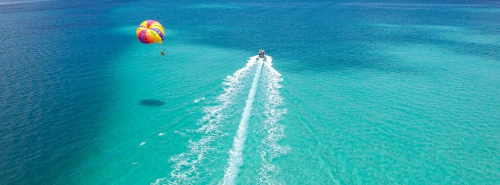 Parasailing during Spring Break on the Gulf Coast